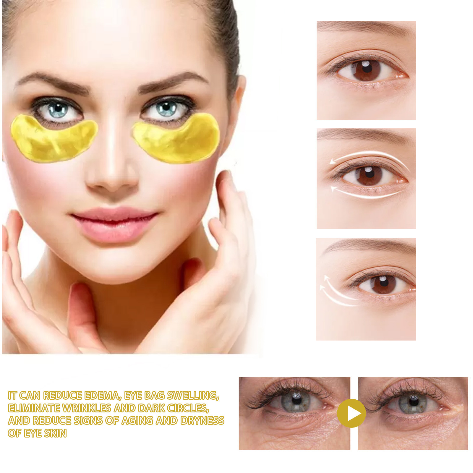 Luxury Skincare Line - Masker Mata Mewah Berinfusi Emas 24K