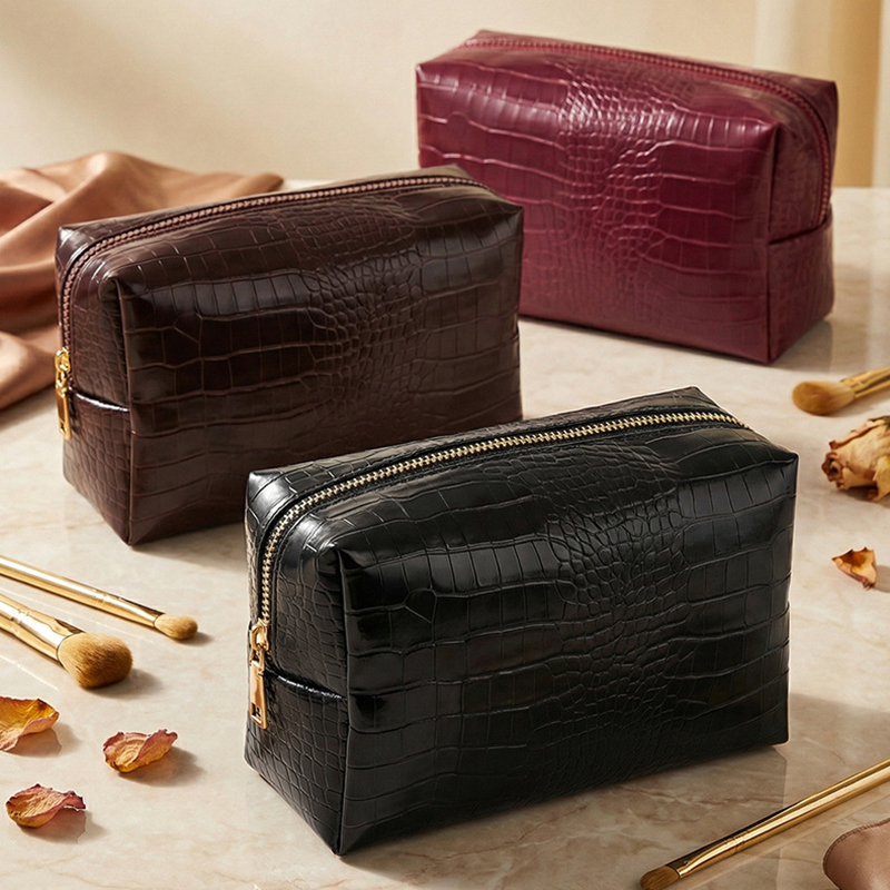 Luxury Skincare Design - Tas Rias Pola Batu Baru untuk