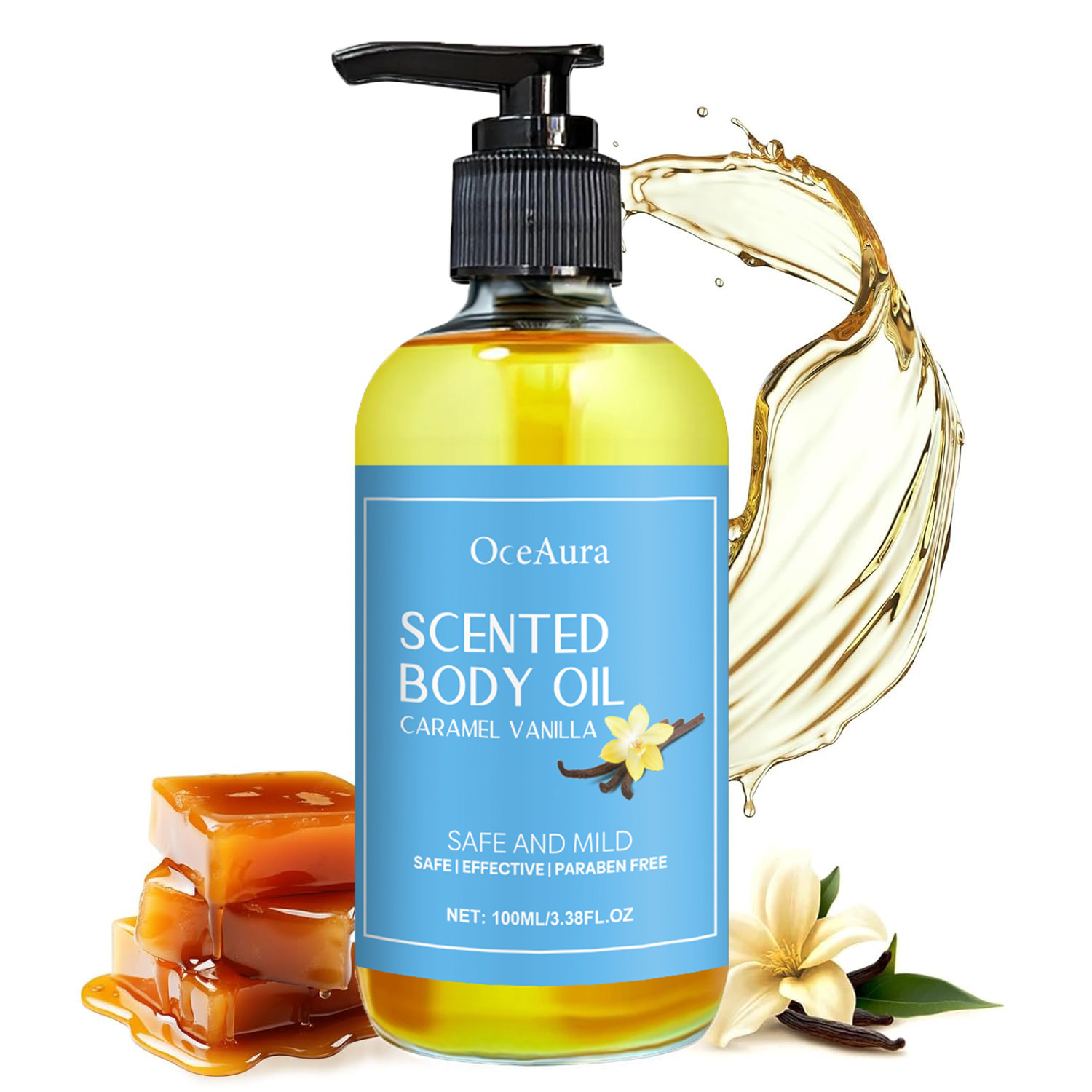 Luxury Skincare Oil - Minyak Pijat Tubuh Vanila Karamel Mewah
