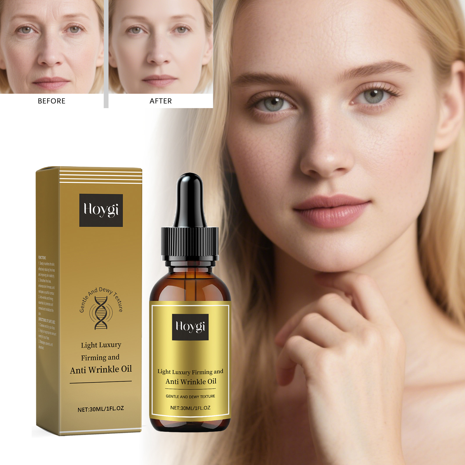 Luxury Skincare Oil - Minyak Perawatan Wajah Pengencang, Anti Kerut,