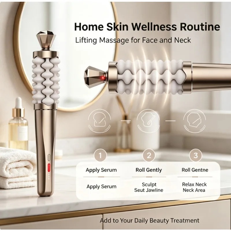 Tongkat Pijat Wajah dan Leher  - Luxury Skincare Devices ulasan dan harga