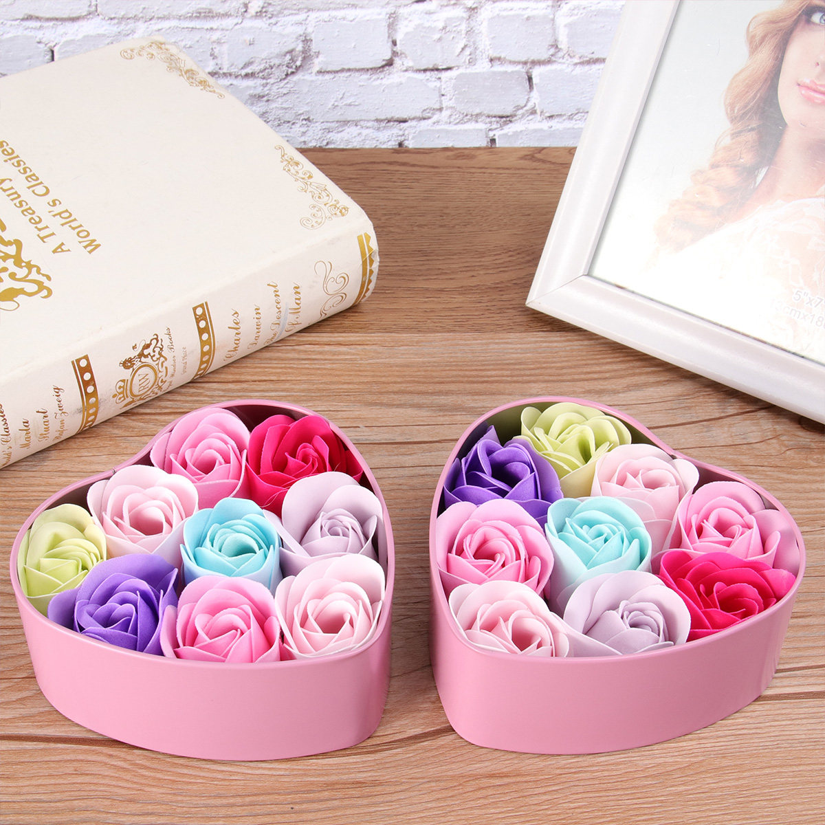 Set Sabun Bunga Mawar dalam Ko - Luxury Skincare Gift Box ulasan dan harga