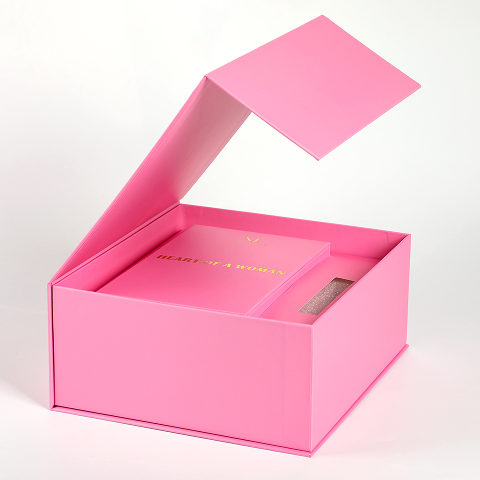 Merah Muda Mewah Kustom Dengan - Luxury Skincare Gift Box ulasan dan harga