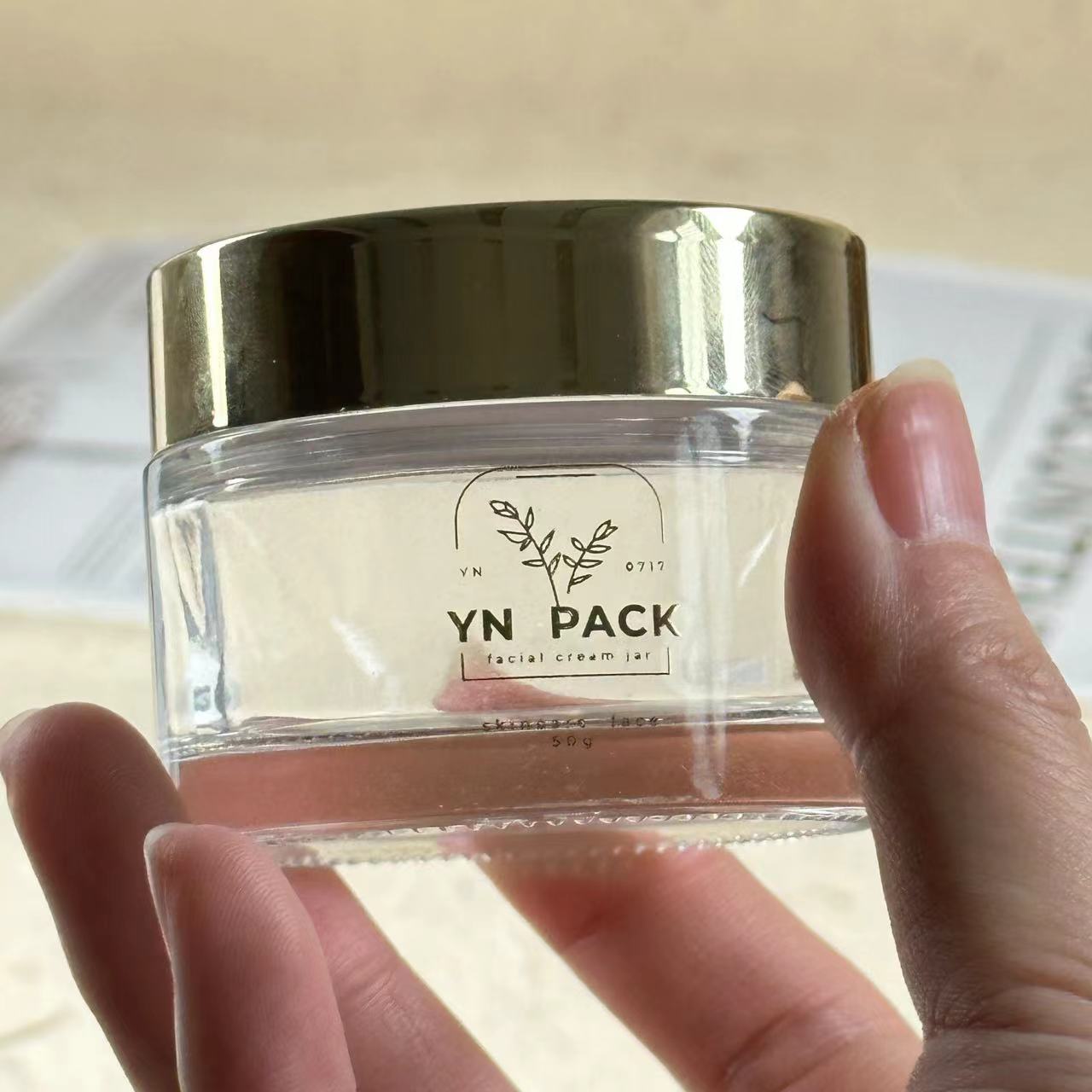 Stoples kaca mewah grosir kaca - Luxury Skincare Jars ulasan dan harga