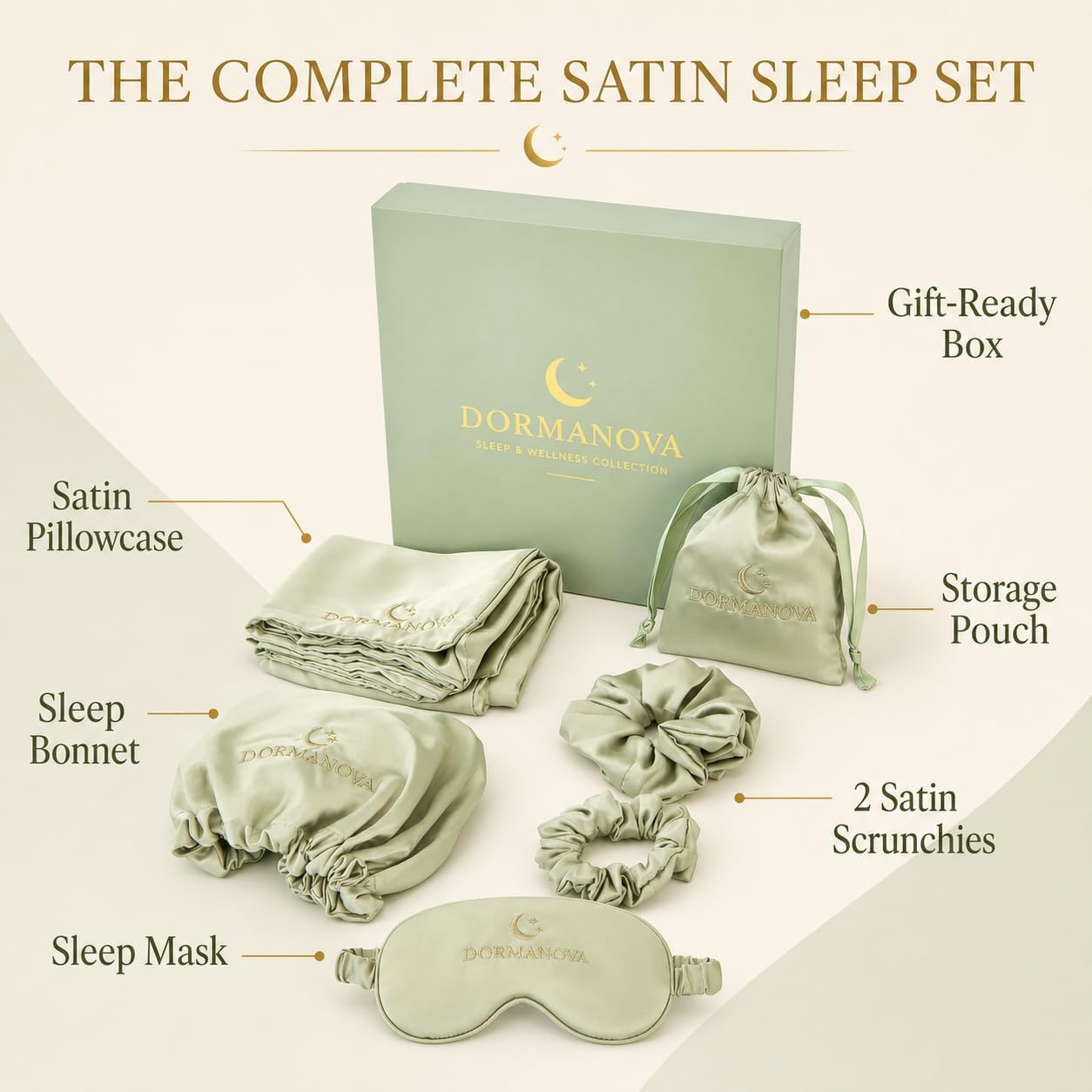 Set Tidur Satin Mewah – Sarung - Luxury Skincare Gift Box ulasan dan harga