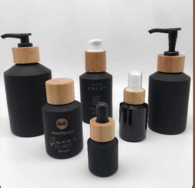 60 pcs botol krim kaca matte h - Luxury Skincare Jars ulasan dan harga