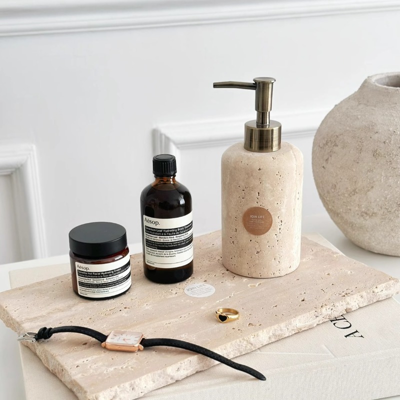 Dispenser Lotion Batu Alam, Bo - Luxury Skincare Jars ulasan dan harga