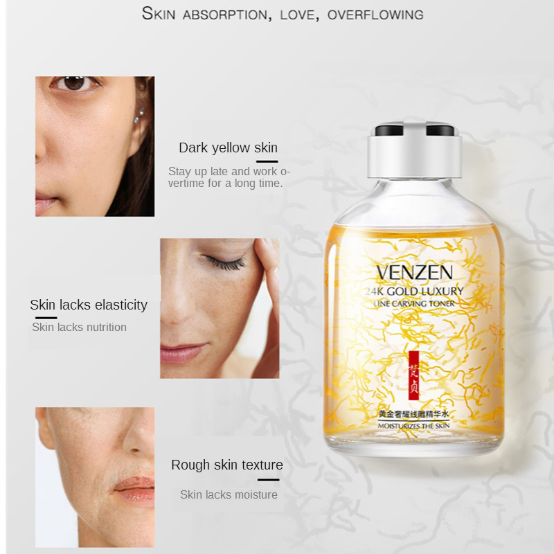 24K Emas Line Ukiran Toner Pel - Luxury Skincare Line ulasan dan harga