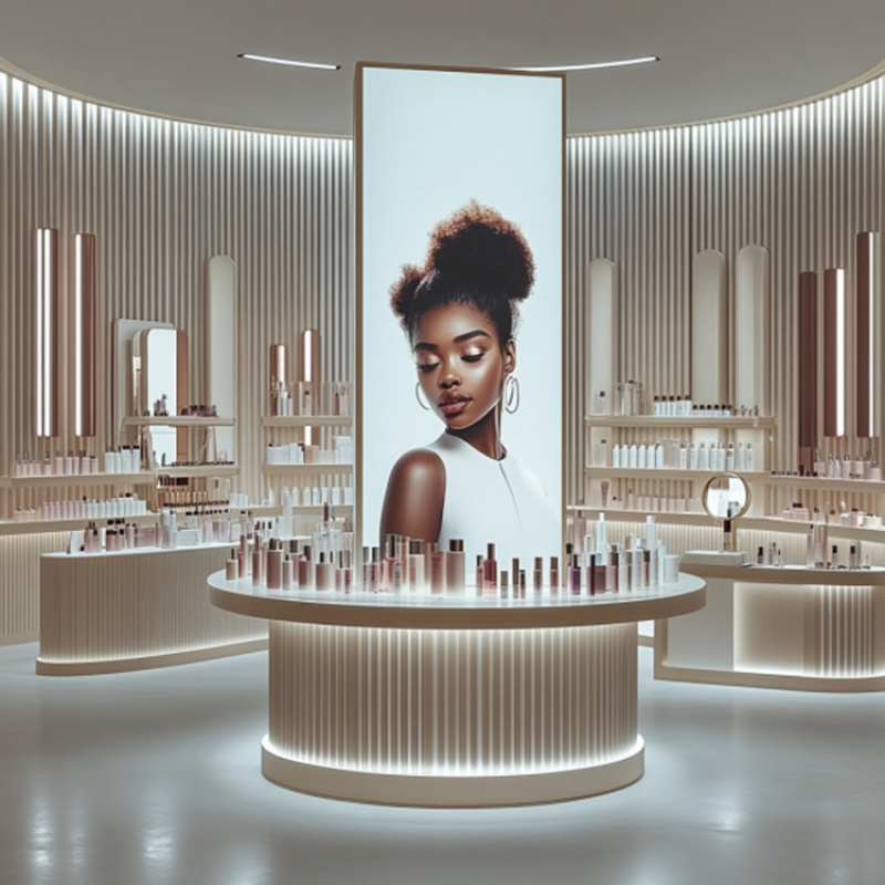 Rak Pajangan Kosmetik Perawata - Luxury Skincare Design ulasan dan harga