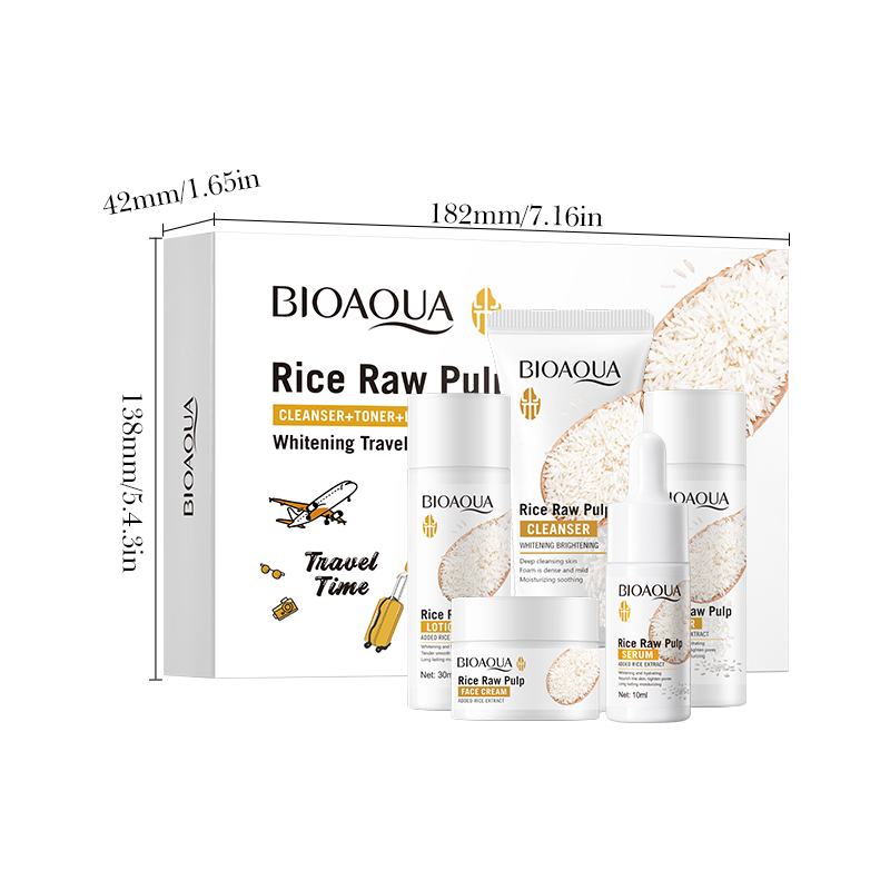 Set Perawatan Kulit Rice Puree - Luxury Skincare Kit ulasan dan harga