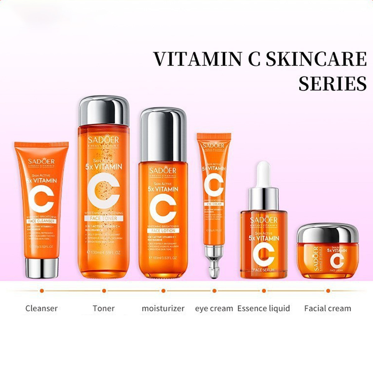 Perawatan Kulit Vitamin C Set  - Luxury Skincare Kit ulasan dan harga